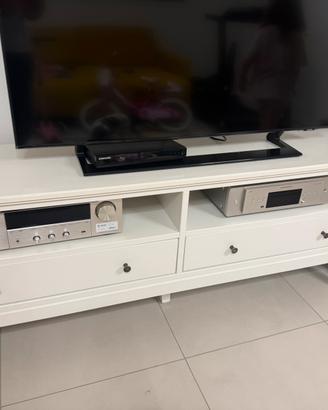 Mobile TV bianco 163 × 40 × 63 cm