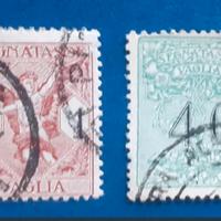 Regno 1924- 2 segnatasse per vaglia