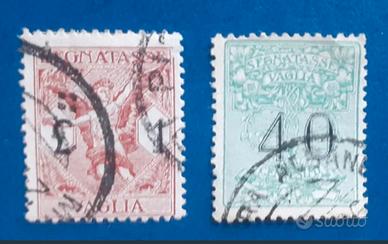 Regno 1924- 2 segnatasse per vaglia
