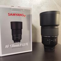 samyang 135mm f1.8 AF attacco Fe Sony A7iii