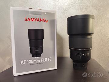 samyang 135mm f1.8 AF attacco Fe Sony A7iii