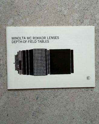 Minolta Guida Minolta MC Rokkor Lenses