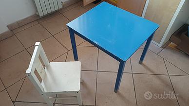 Tavolino e sedia bimbo