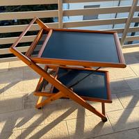 Carrello cucina Foppapedretti in legno pieghevole