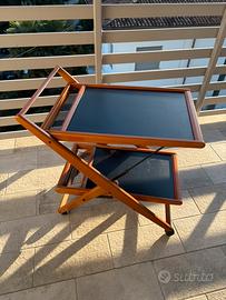 Carrello cucina Foppapedretti in legno pieghevole