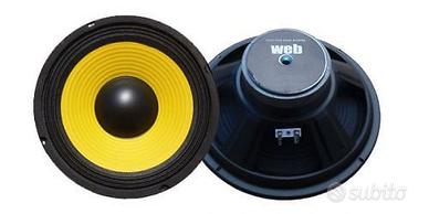 2 Woofer Diffusore Altoparlanti "10" - 2x 200w