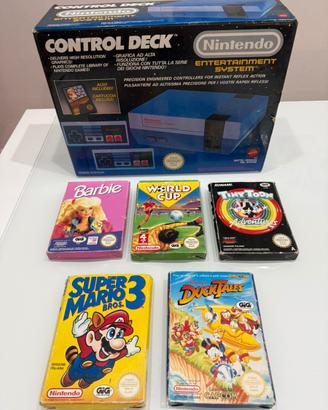 NINTENDO NES edizione italiana MATTEL + 5 GIOCHI