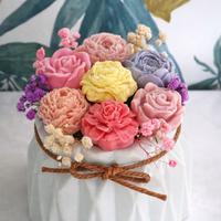 Bouquet di candele con cera di soia
