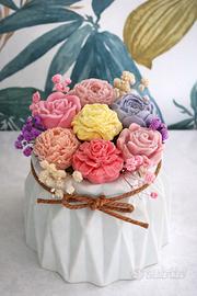 Bouquet di candele con cera di soia