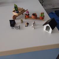 Giardino in miniatura per casa country