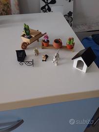 Giardino in miniatura per casa country