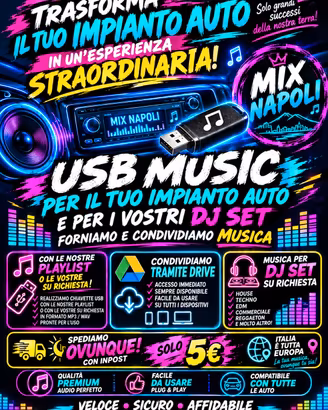 REALIZZO CHIAVETTE USB PER IMPIANTO AUTO E DJ SET.
