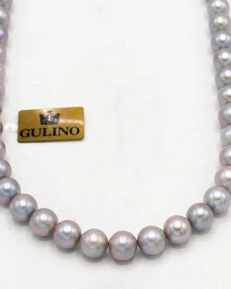 Collana Hoshi di perle grigie F.6
