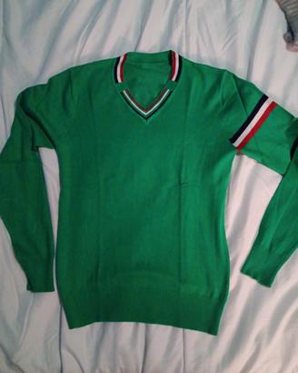 maglioncino verde uomo