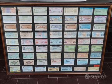 Collezione miniassegni con quadro