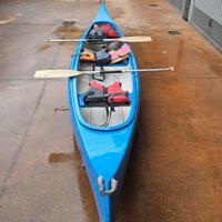 Canoa Canadese 3 Posti in Vetroresina - 4,80