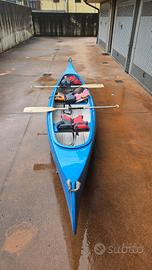 Canoa Canadese 3 Posti in Vetroresina - 4,80