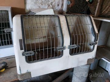 Trasportino per cani auto doppio
