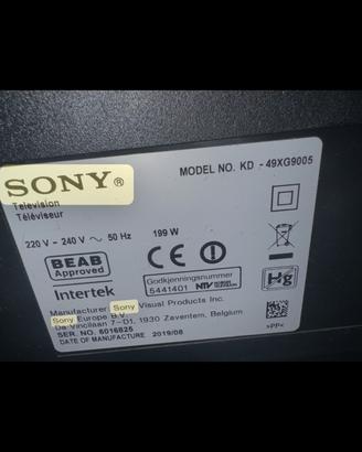 Televisore sony bravia 4 k top di gamma