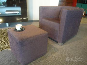 Poltroncina con pouff