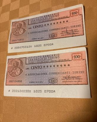 MINI Assegni circolari, Istituto San Paolo 1976