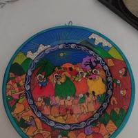 Grande piatto artigianale messicano in argilla