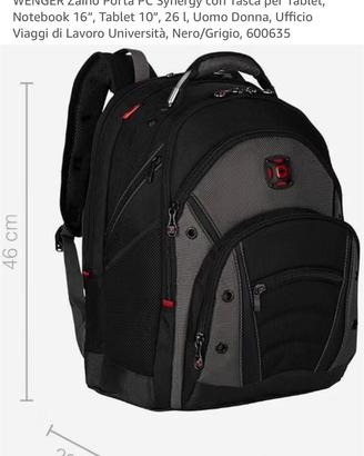 Zaino Wenger porta pc Sinergy NUOVO