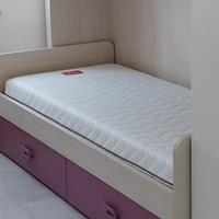Struttura letto singolo con cassetti 