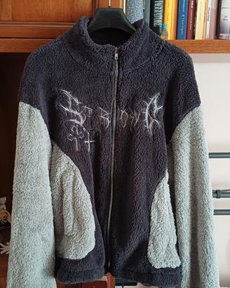 felpa pile con zip di marca Romwe