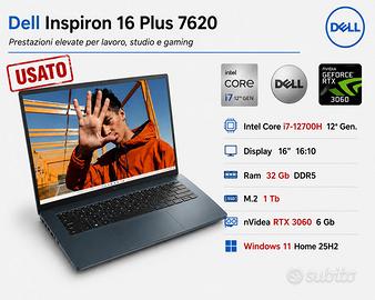 Dell Inspiron 16 Plus 7620 i7-12700H 16" 32Gb M.2