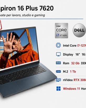 Dell Inspiron 16 Plus 7620 i7-12700H 16" 32Gb M.2