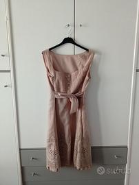 Abito beige in cotone 100%