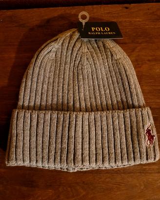 berretto Polo Ralph Lauren grigio nuovo 