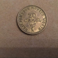 Token 20 Camel Hall Over The World 1956