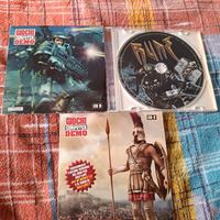 Lotto di giochi demo per PC.
