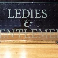 Targa in vetro sabbiato ledies and gentlemen