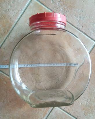 Vaso in vetro amarene-ciliege Fabbri anni 50/60