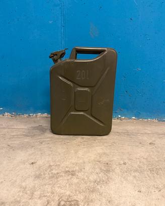 Tanica militare verde oliva metallo