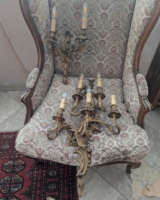 coppia di applique antiche -  da parete 