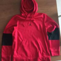 Nike Felpa Jordan Air Therma  Rosso Standard Fit