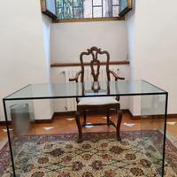 Scrivania  in cristallo
