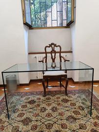 Scrivania  in cristallo