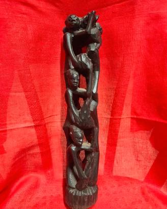 Legno massiccio intarsiato Africano