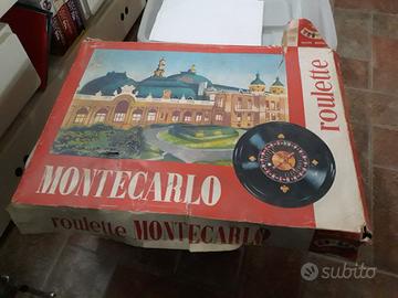 Gioco da tavolo roulette montecarlo
