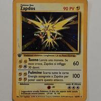  Pokémon Zapdos 1st Edition Holo Base Set 1999 