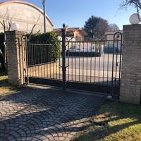Cancello + cancelletto pedonale ferro battuto