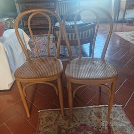 4 sedie con paglia viennese 