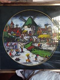 Quadro MICHELE LAPESARA olio su tela 83x83