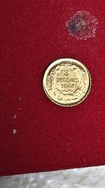 Moneta da 3 dollari d'oro