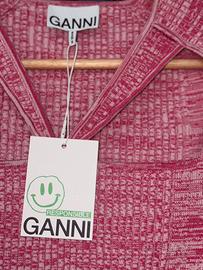 GANNI mini abito rosa S nuovo con cartellino